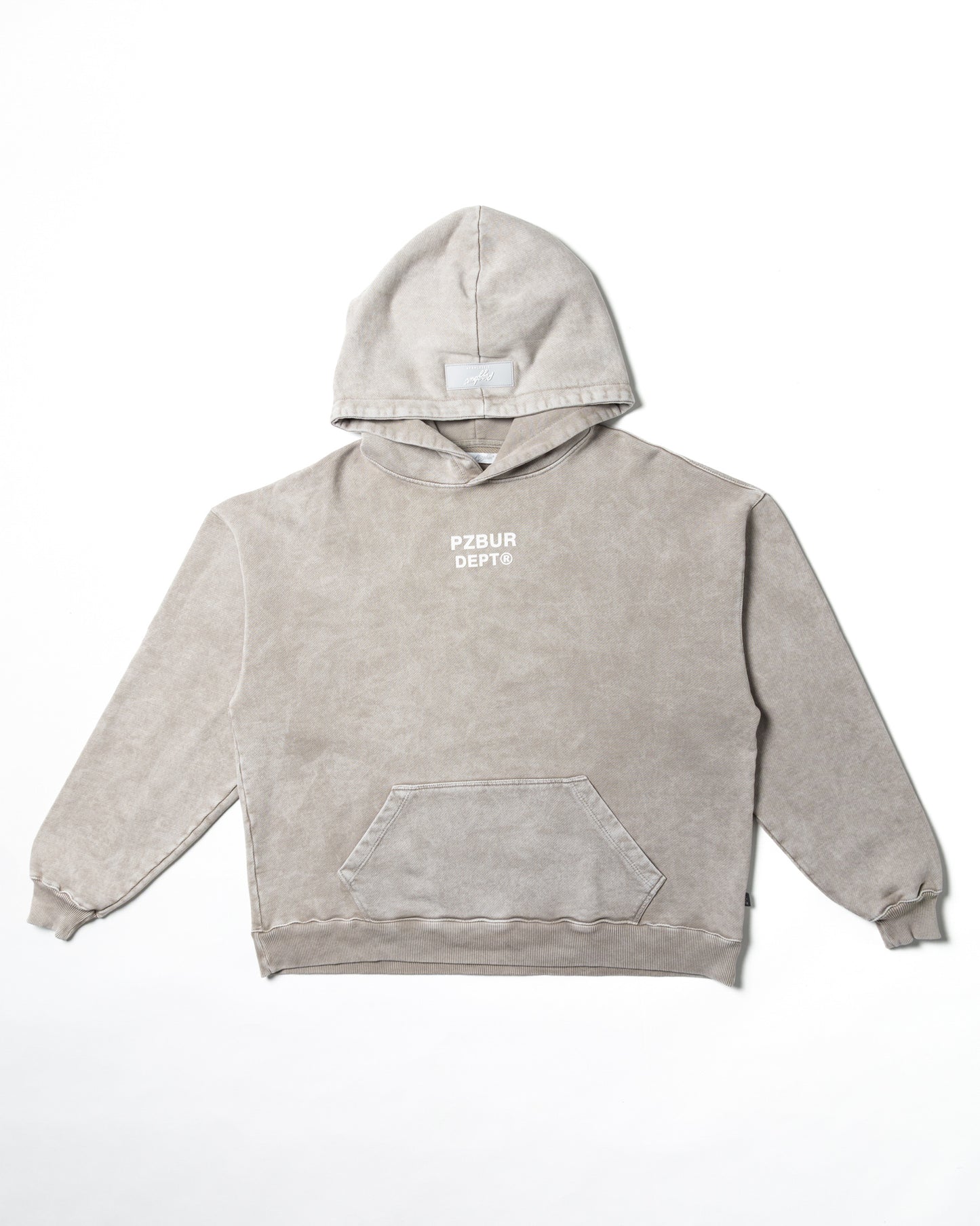 Hoodie Dept - Gris Acid Wash