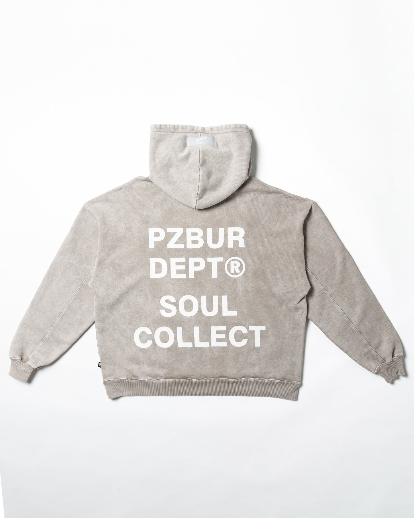 Hoodie Dept - Gris Acid Wash
