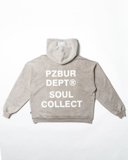 Hoodie Dept - Gris Acid Wash
