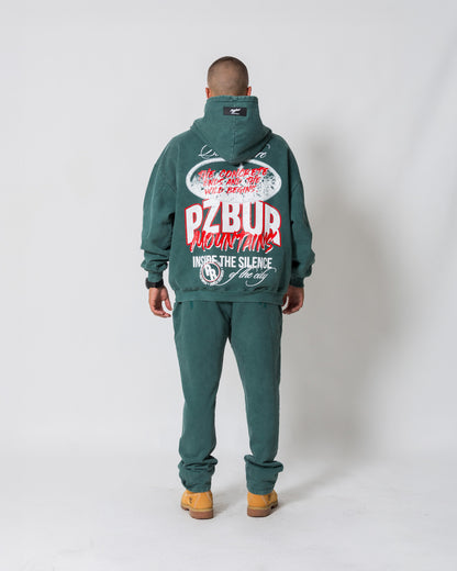 Buzo Mountains - Pine green acid wash