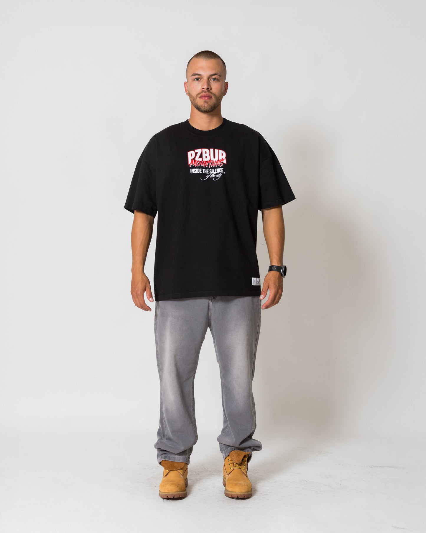 Camisetas Mountains - Negro