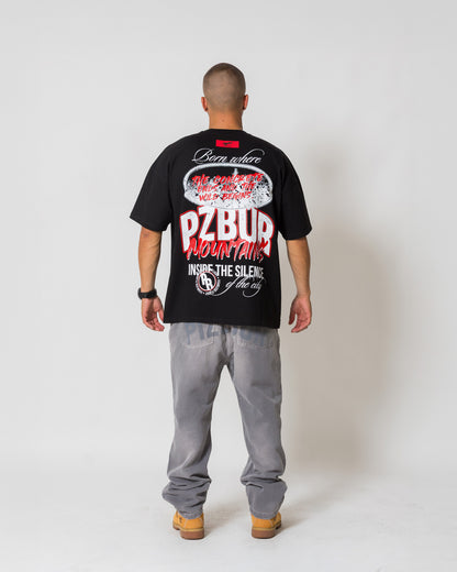 Camisetas Mountains - Negro