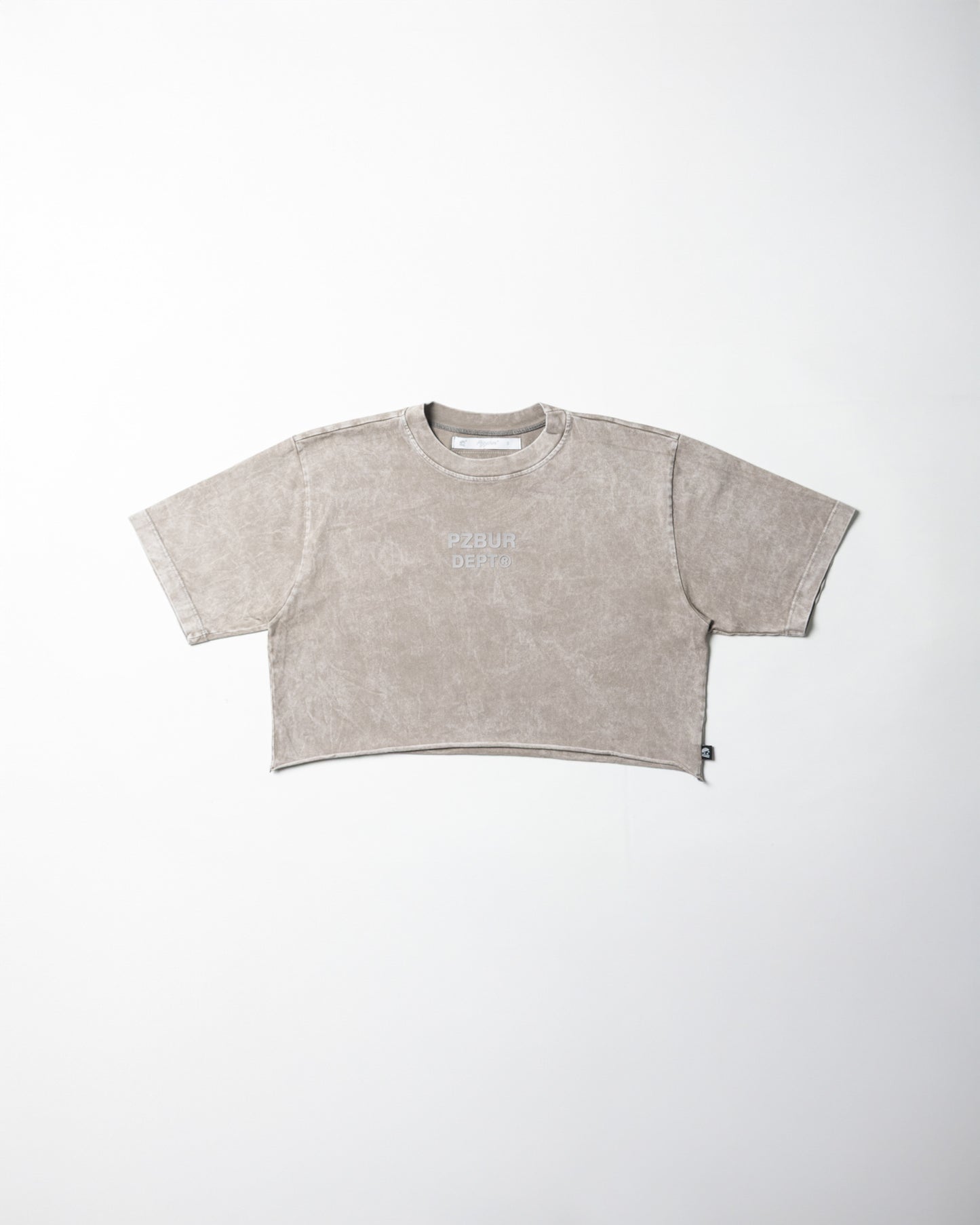 Camiseta Dept Corta Dama - Gris Acid Wash