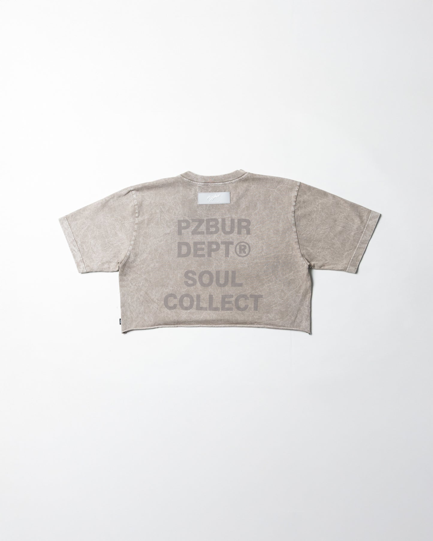 Camiseta Dept Corta Dama - Gris Acid Wash