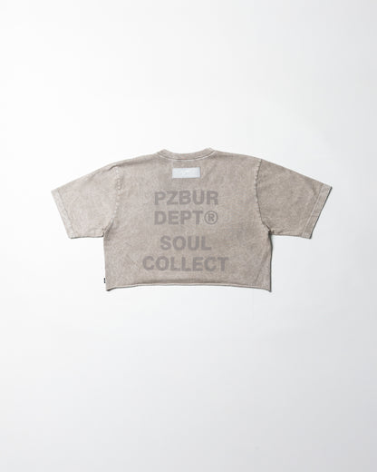 Camiseta Dept Corta Dama - Gris Acid Wash