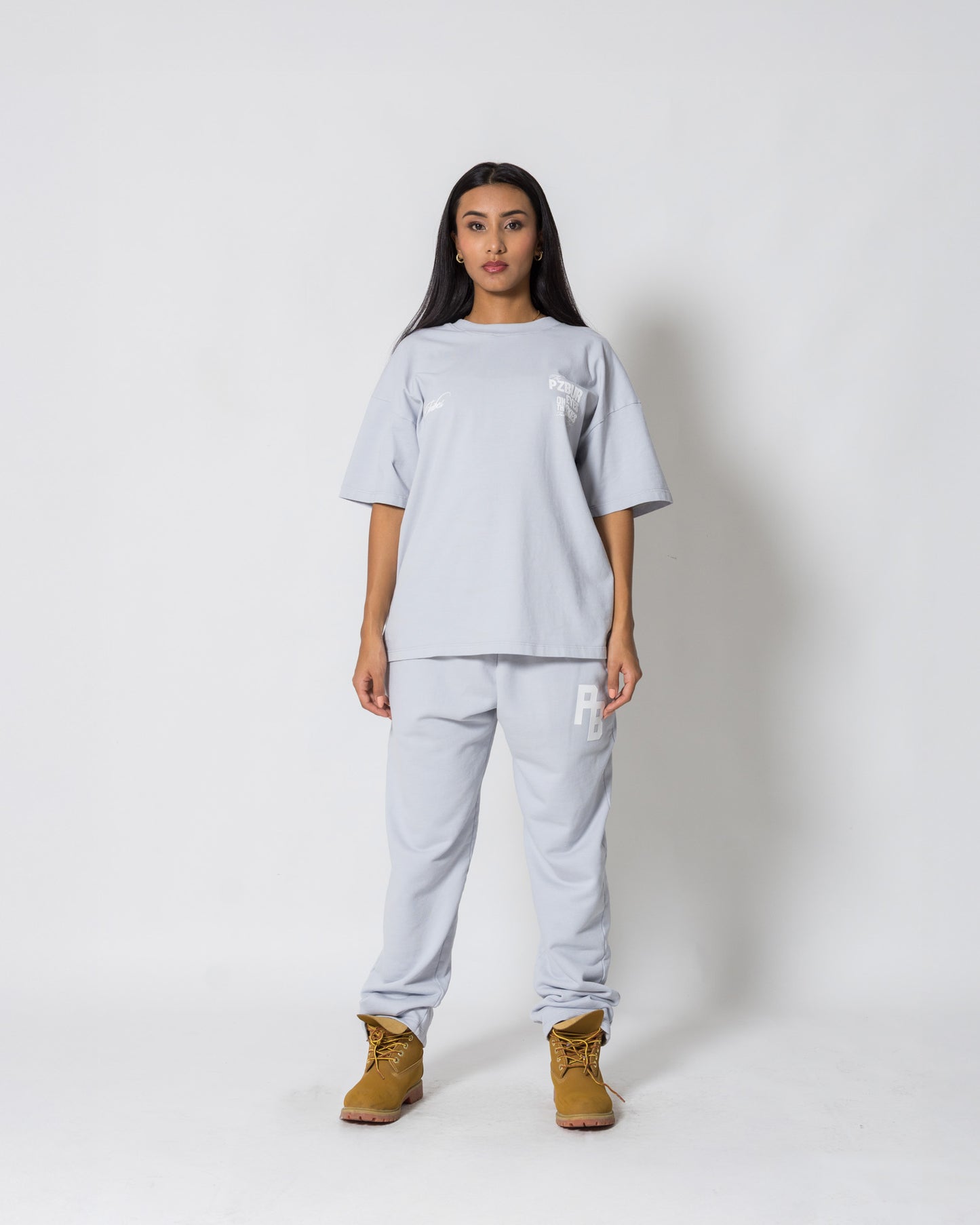 Camiseta Fearless - Gris azulado