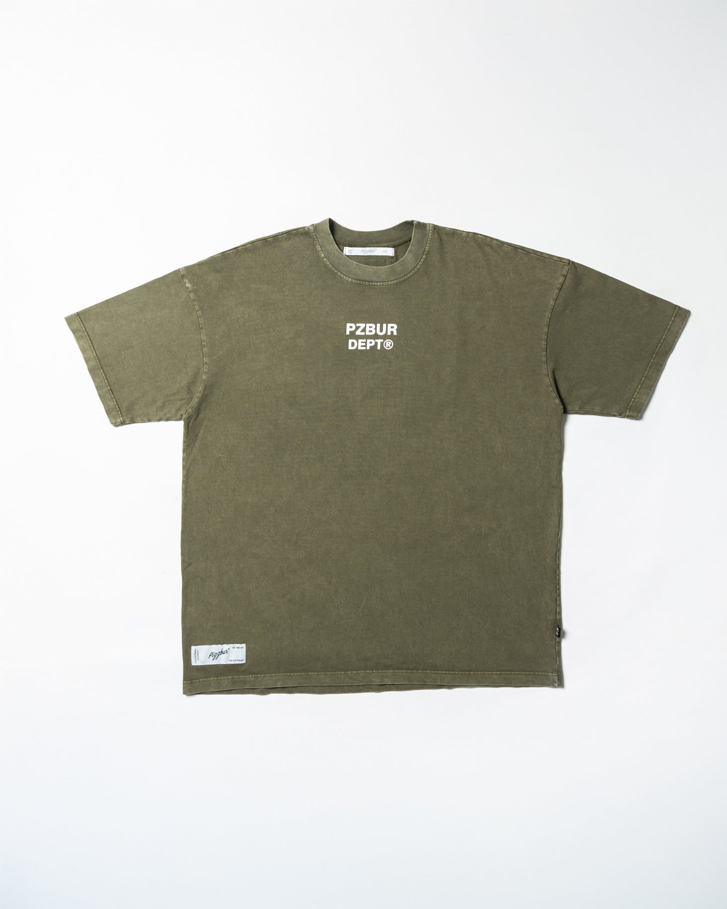 Camiseta Dept - Verde Oliva Acid Wash