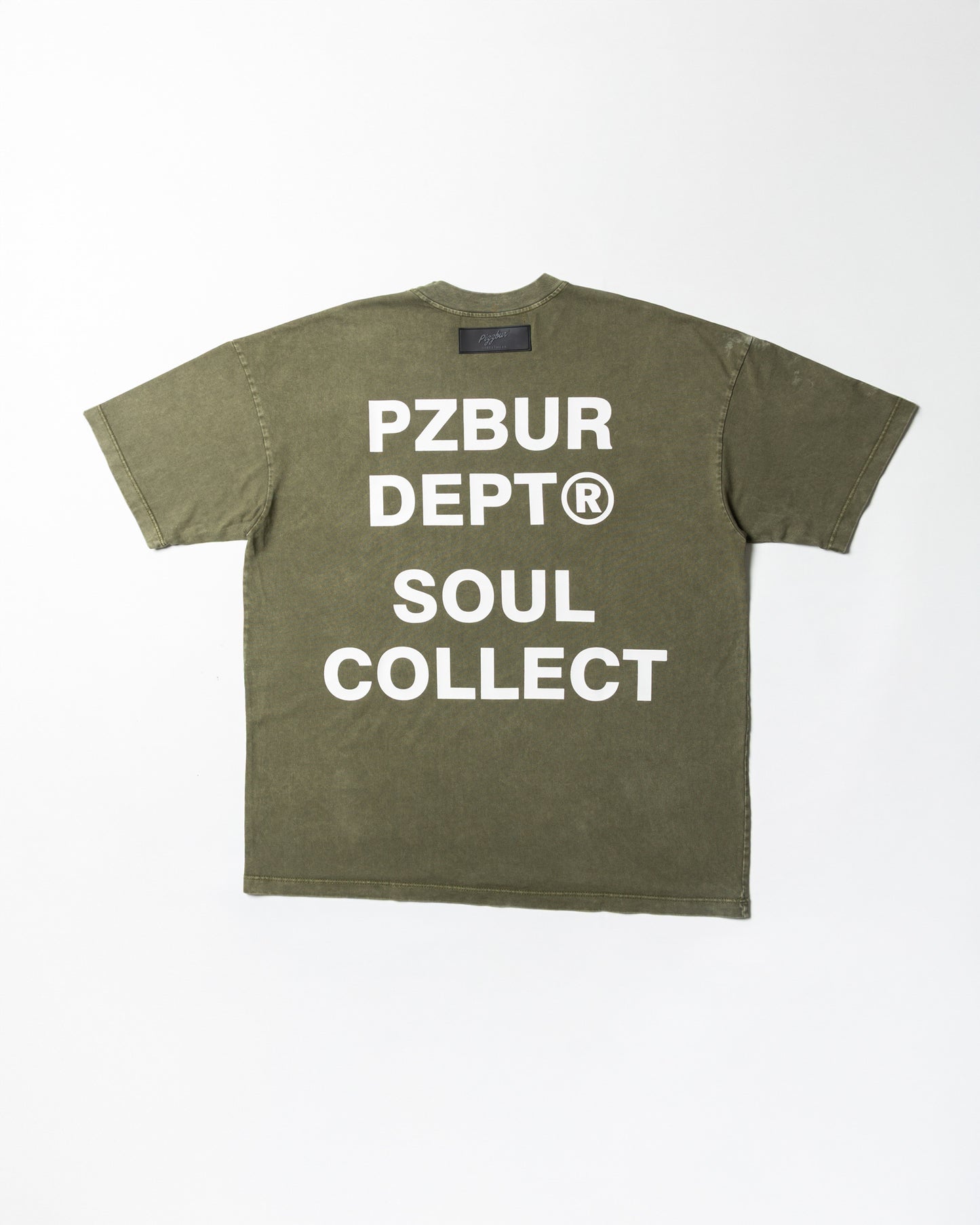 Camiseta Dept - Verde Oliva Acid Wash