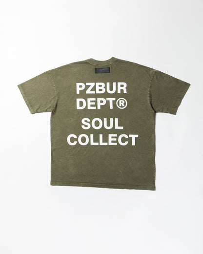 Camiseta Dept - Verde Oliva Acid Wash