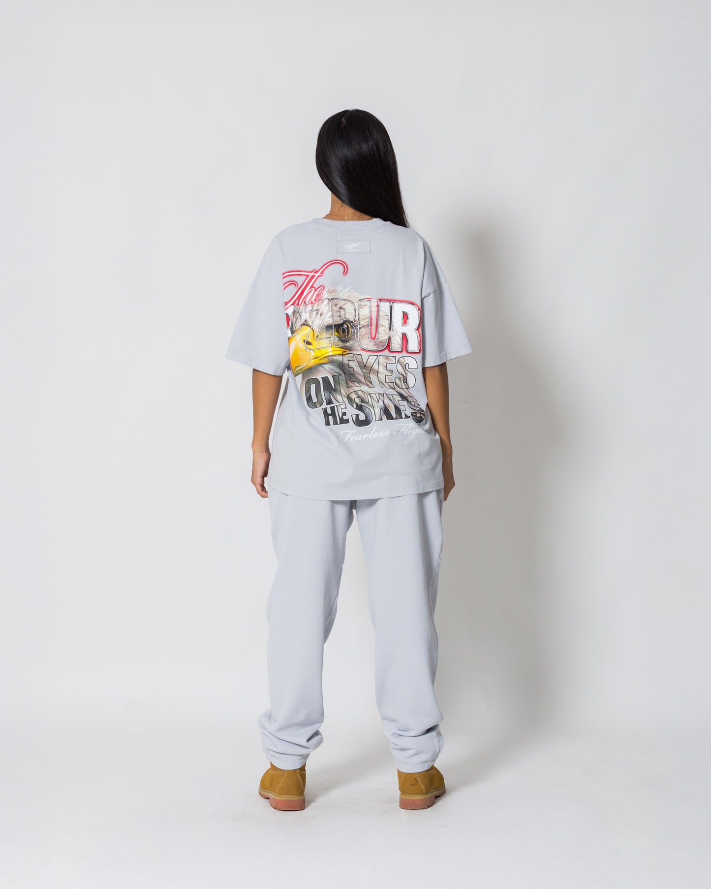 Camiseta Fearless - Gris azulado