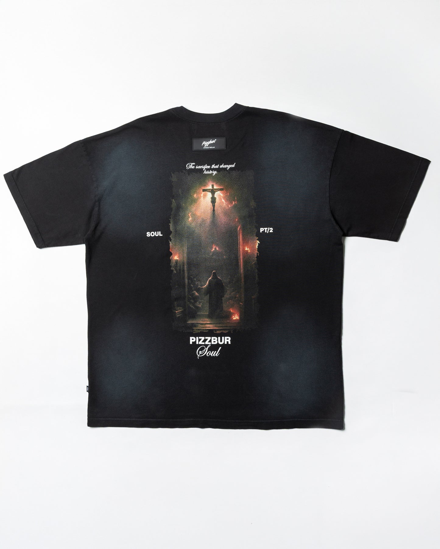 Camiseta Sacrifice - Negra Vintage
