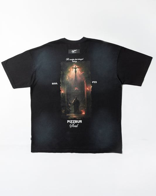 Camiseta Sacrifice - Negra Vintage
