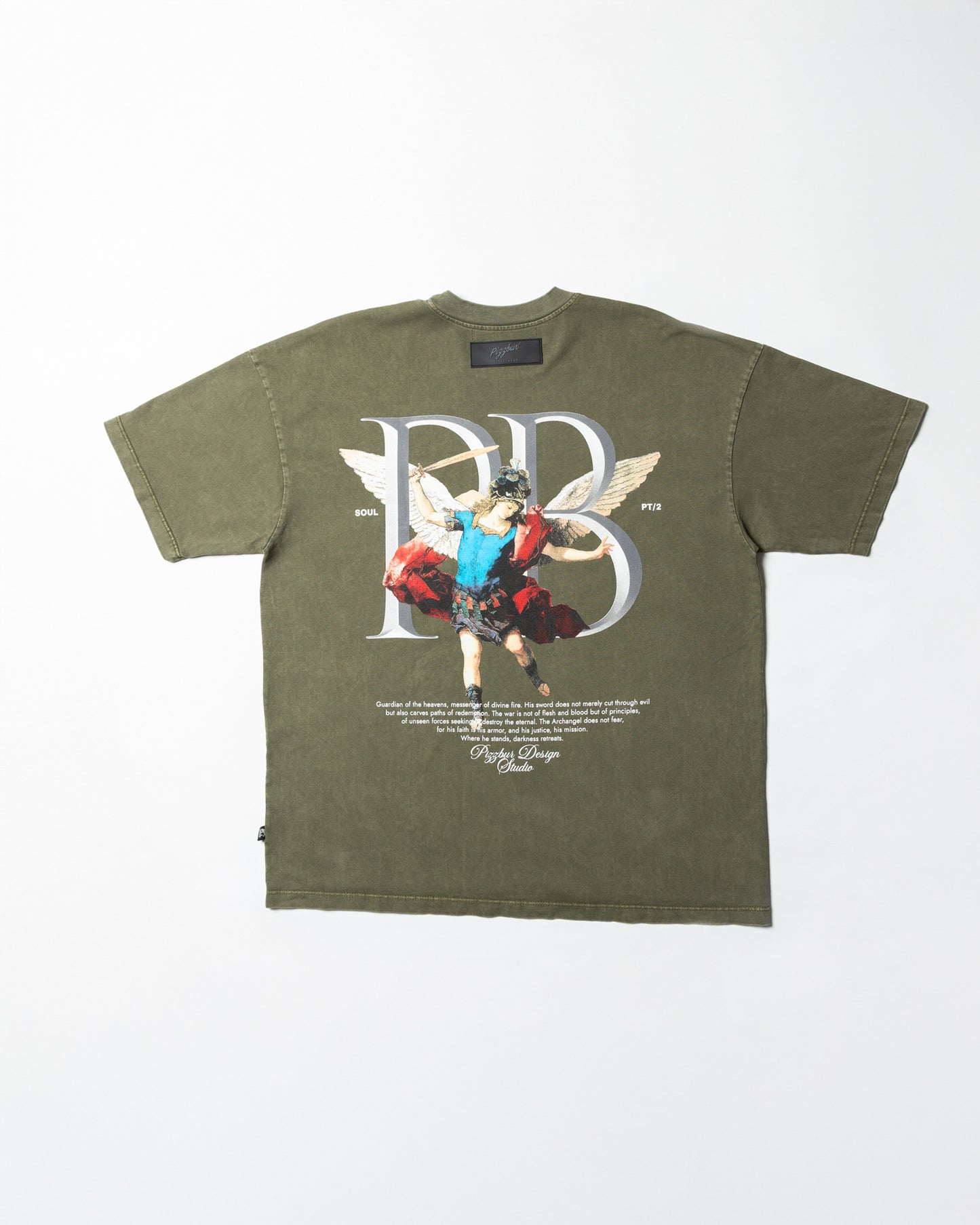 Camiseta Guardian - Verde Oliva Acid Wash