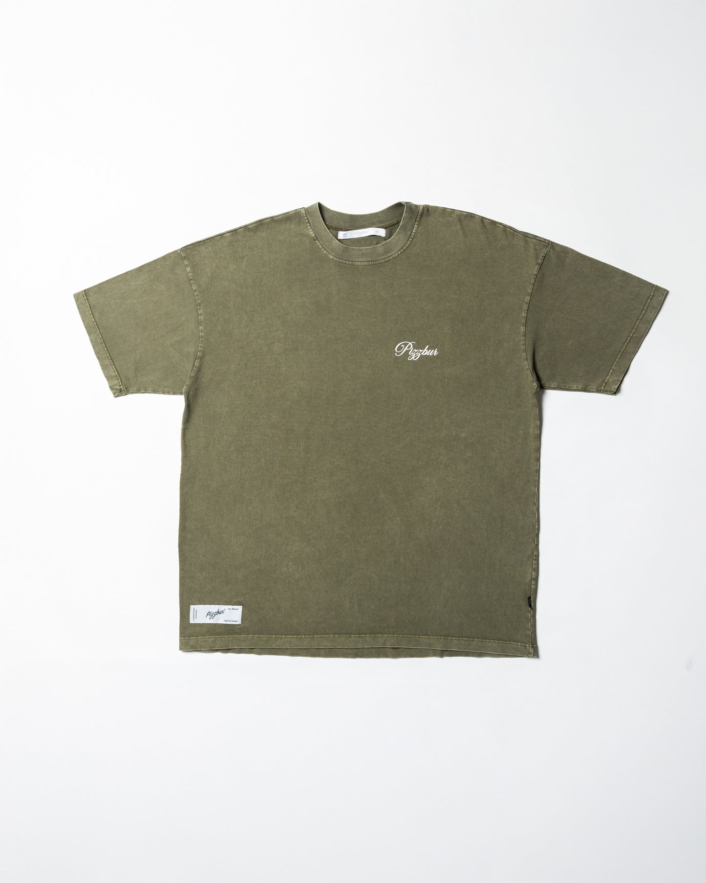 Camiseta Light - Verde Oliva Acid Wash