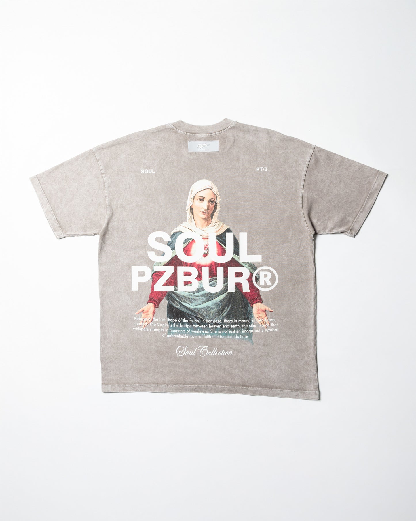 Camiseta Refuge - Gris Acid Wash
