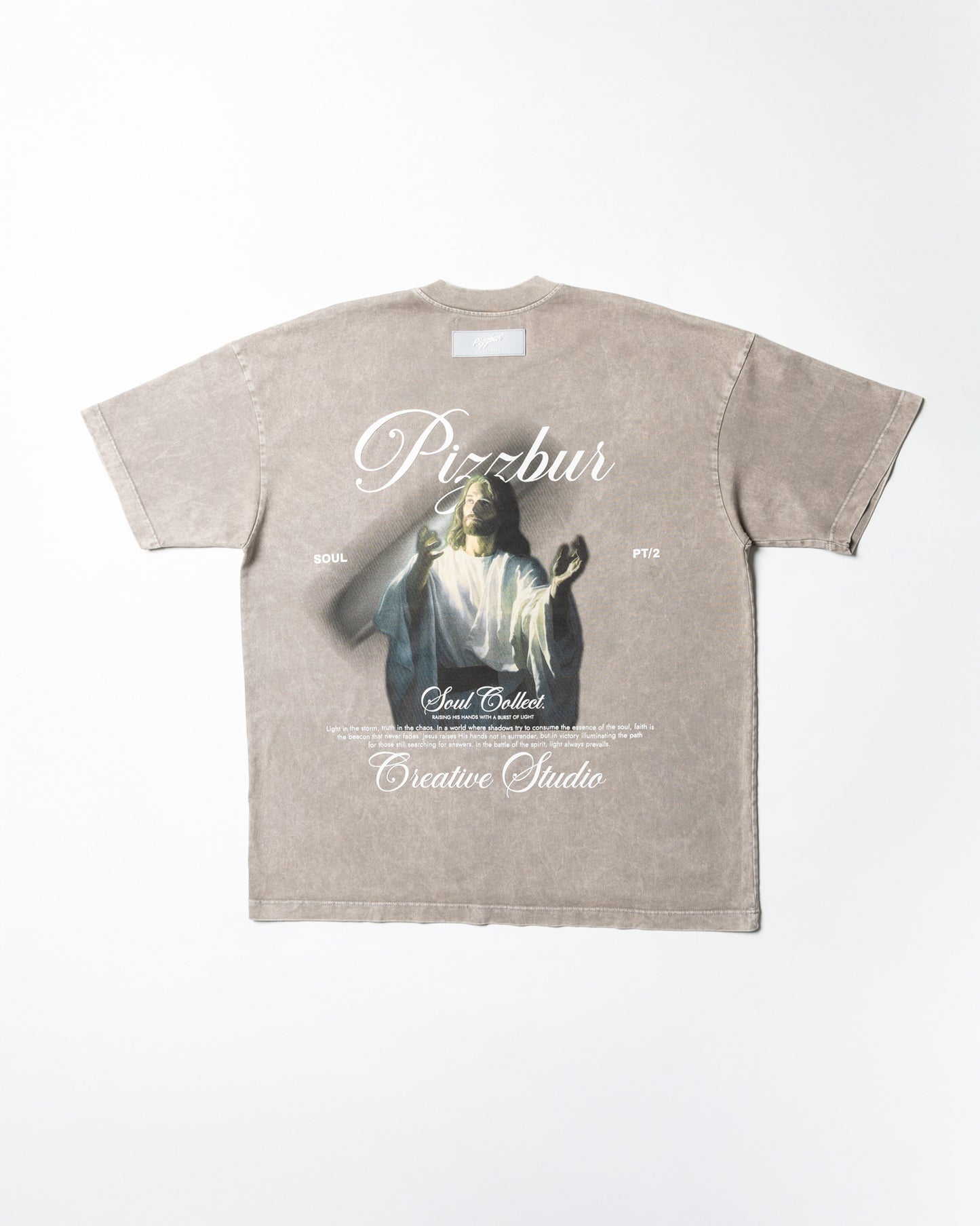 Camiseta Light - Gris Acid Wash