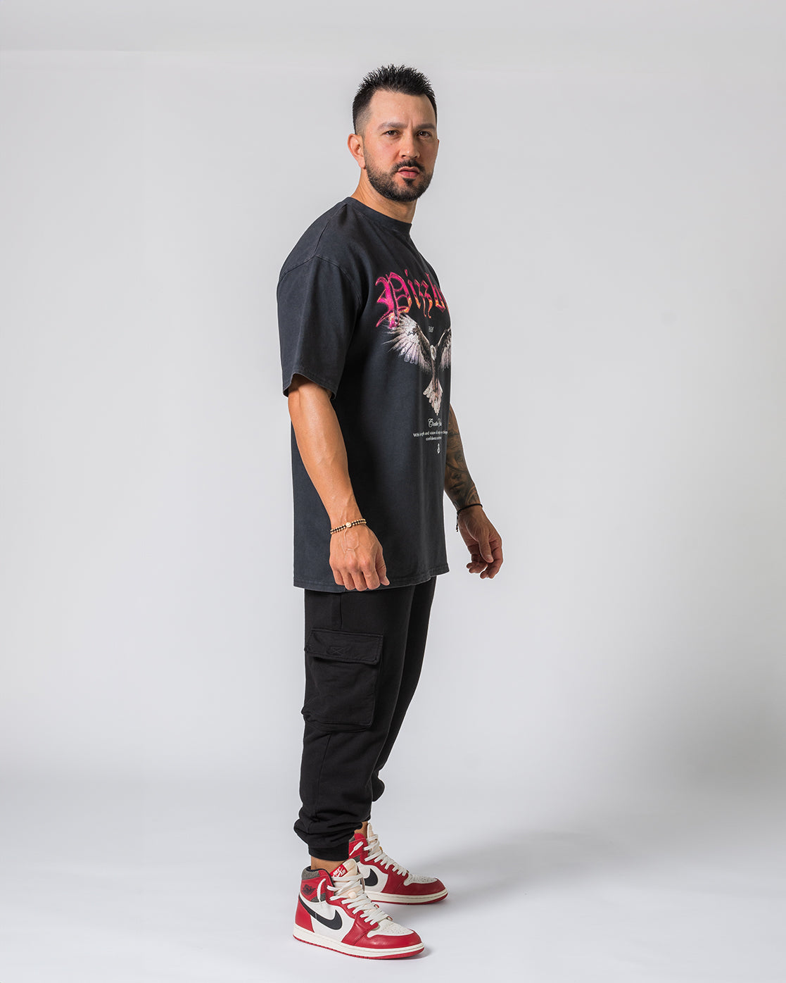 Camiseta Freedom - Negro Desgastado