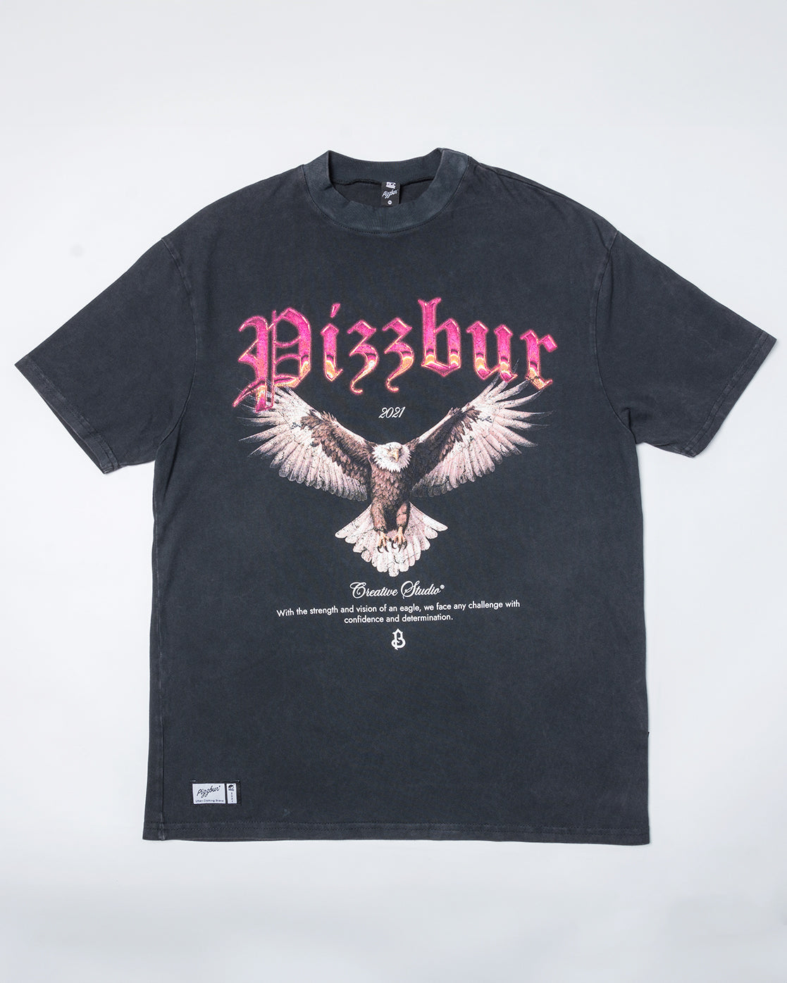 Camiseta Freedom - Negro Desgastado