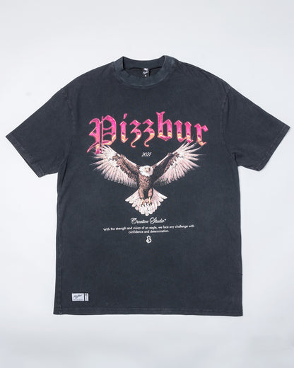 Camiseta Freedom - Negro Desgastado