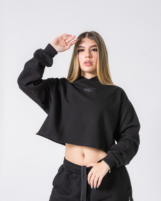 Cropped Hoodie - Negro