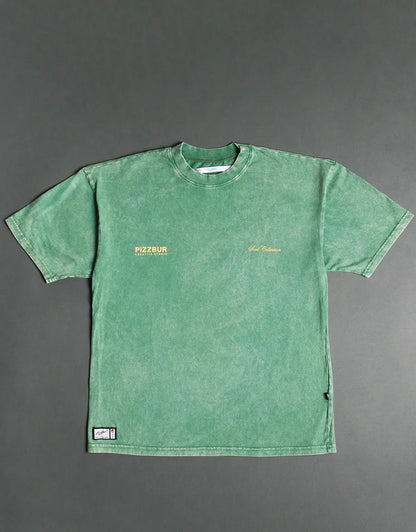T-SHIRT SOUL - VERDE ACID WASH