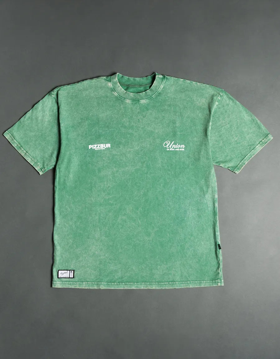 T-SHIRT GENESIS - VERDE ACID WASH