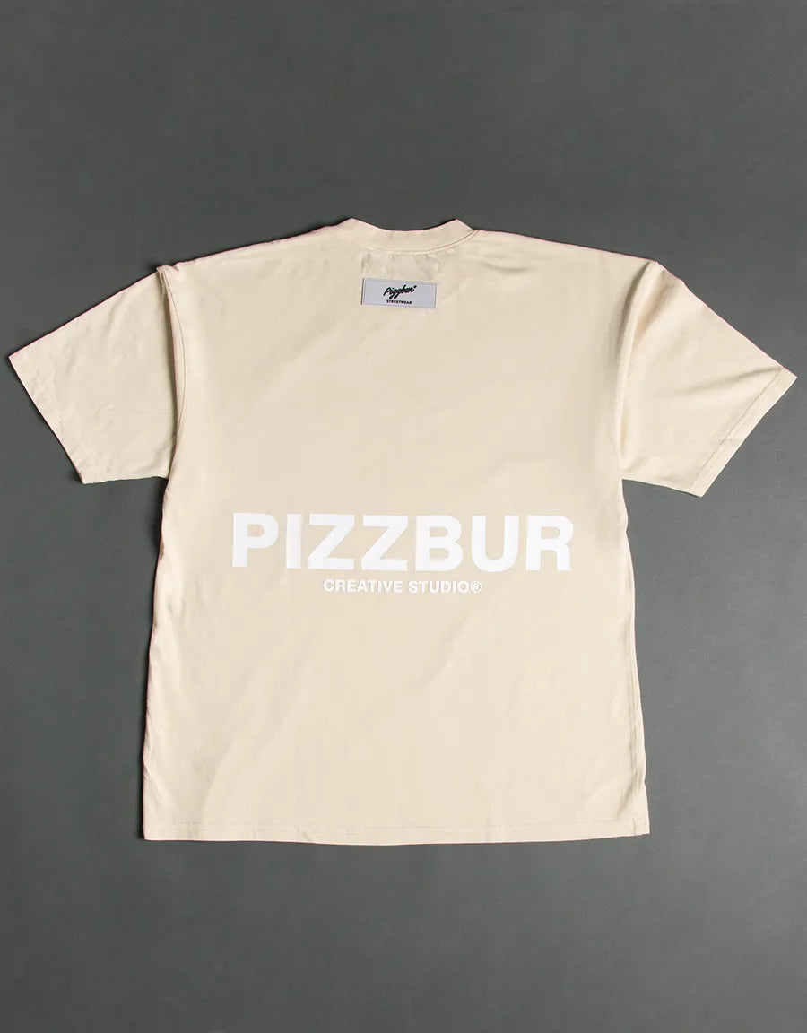 T-SHIRT PEACE - MARFIL