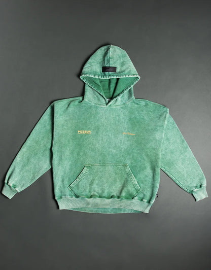 HOODIE SOUL - VERDE ACID WASH